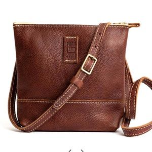 Portland leather goods- festival bag- brown